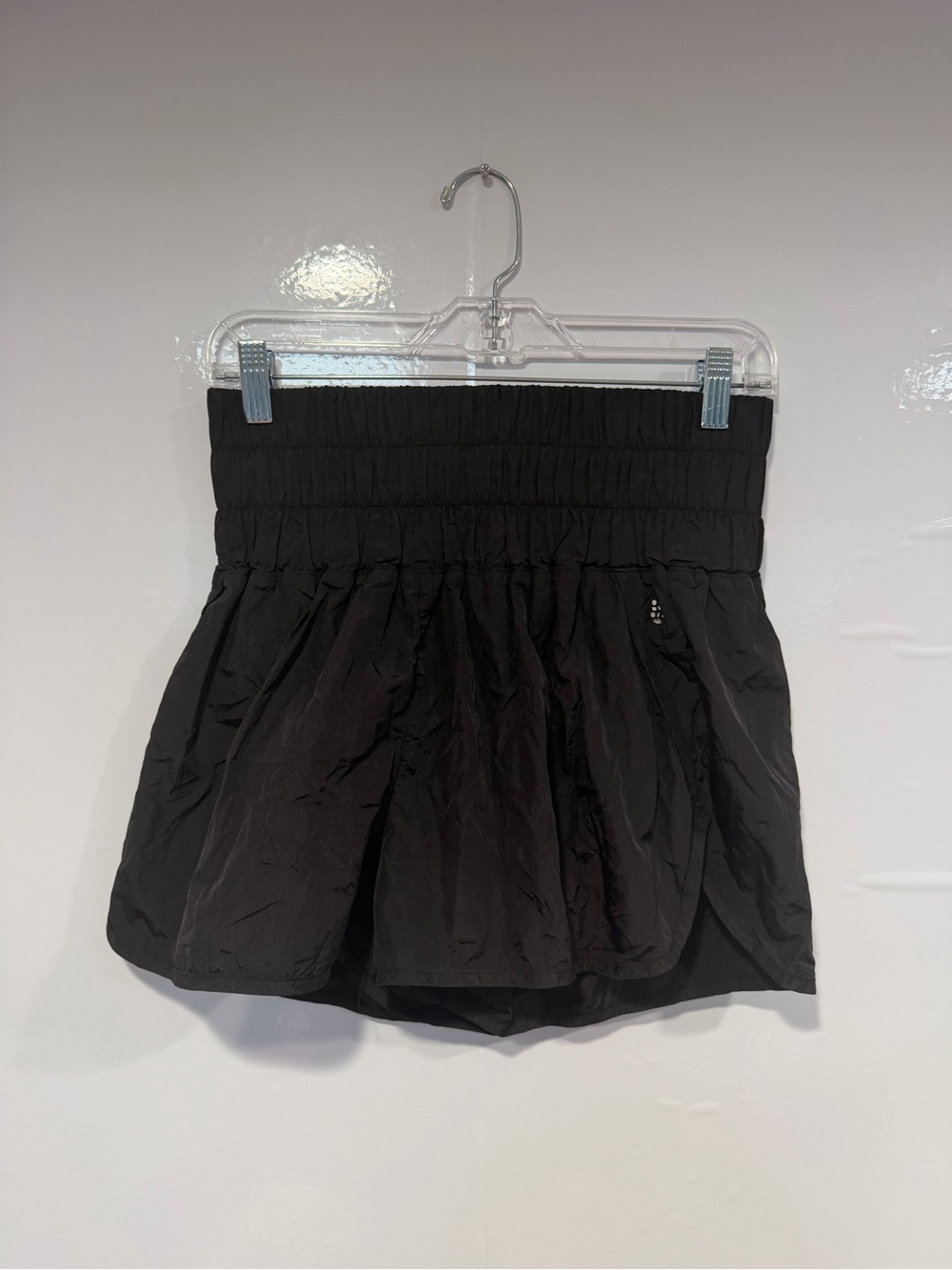 Free People Movement smocked black shorts